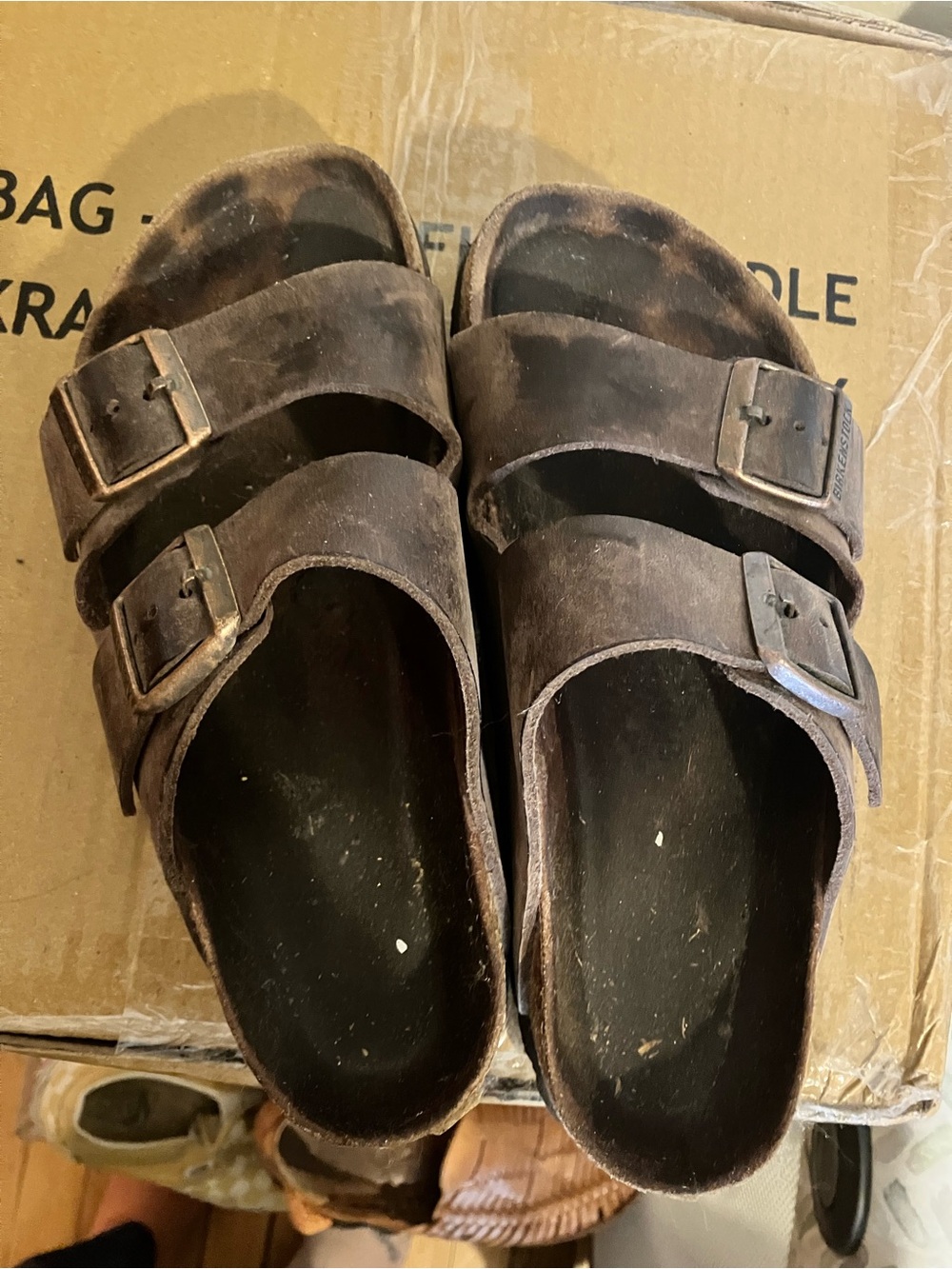 Birkenstock Arizona Brown leather size 38
